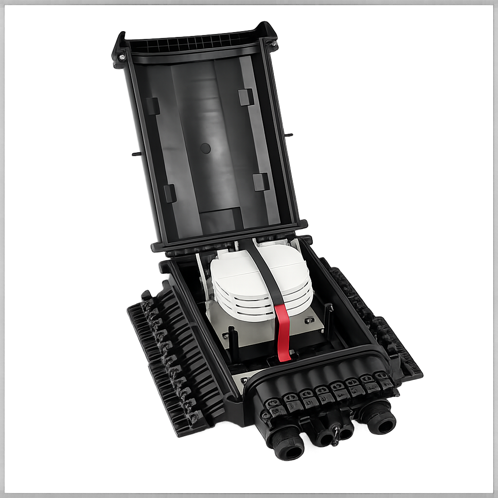 UFS 48 Core Fiber Optic Inline Joint Closure Box (IP68)