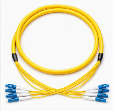 LC/UPC to LC/UPC 12-Fiber Bunch Fiber Optic Patch Cord | Singlemode & Multimode