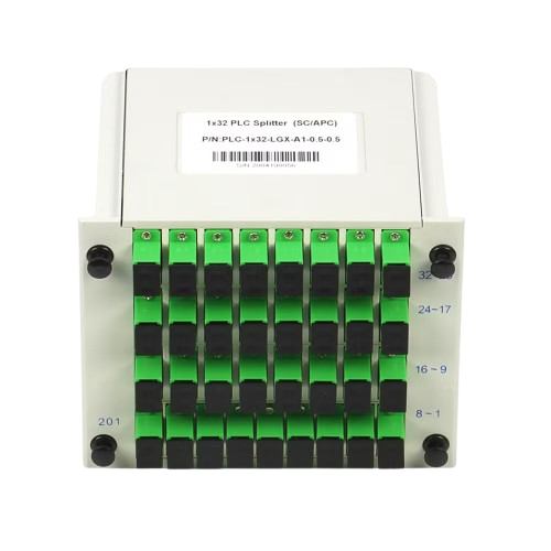 ABS Type 1x32 FTTH Fiber Optic PLC Splitter