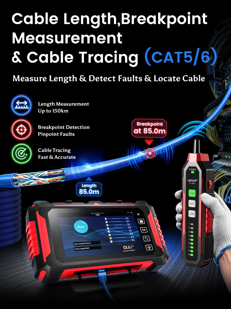 NOYAFA NF-8607 All-in-One Fiber & Network Tester - Image 7