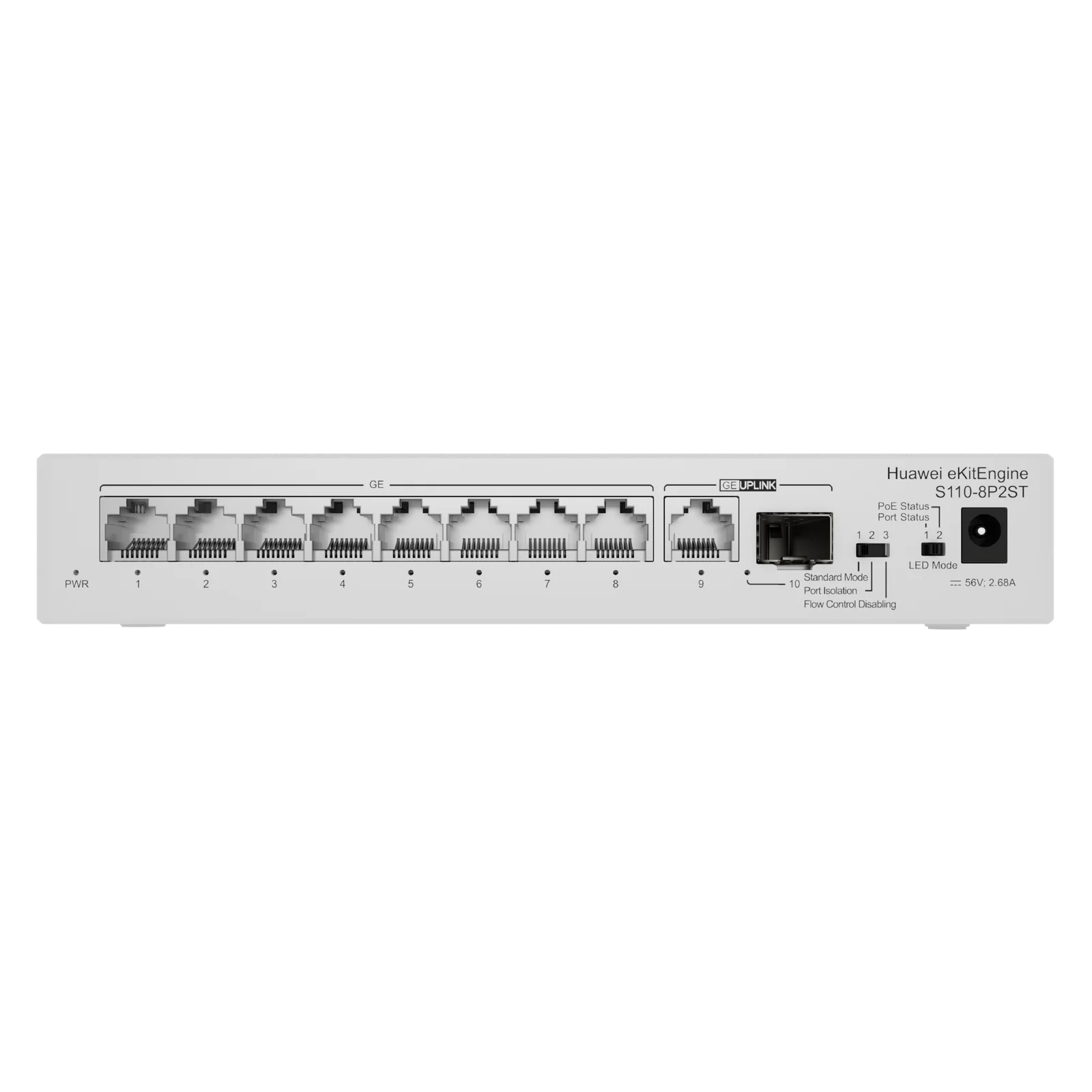Huawei eKit S110-8P2ST 8-Port Gigabit PoE+ Switch