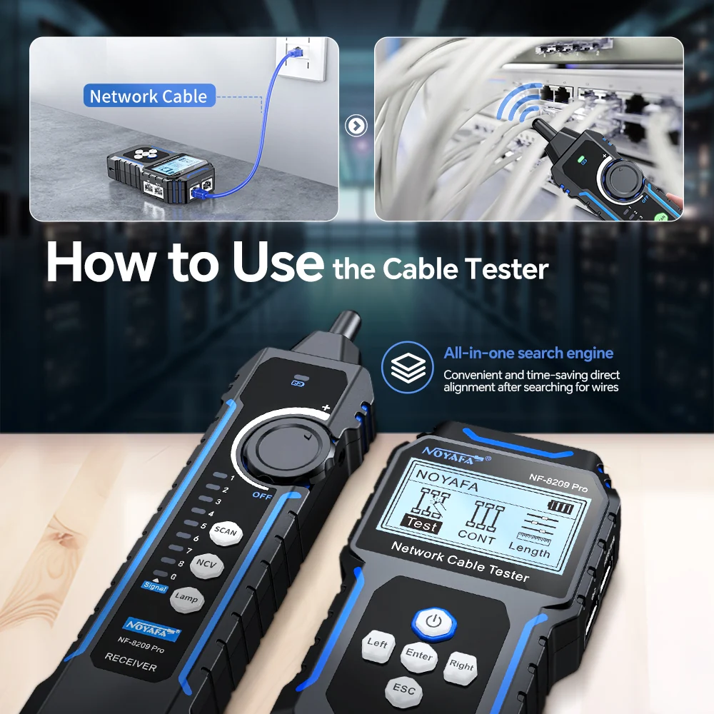 NOYAFA NF-8209 Pro Network Cable Tester - Image 4