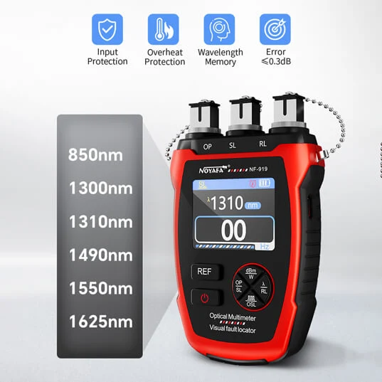 NOYAFA NF-919 3-in-1 Optical Fiber Tester - Image 2