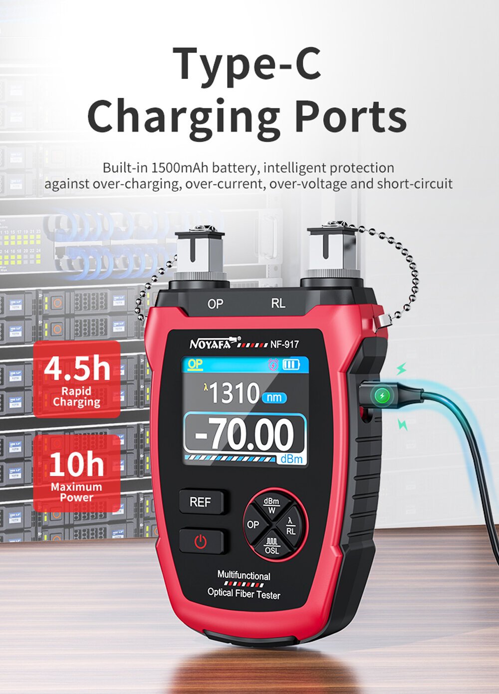 NOYAFA NF-917 Optical Power Meter & VFL - Image 5