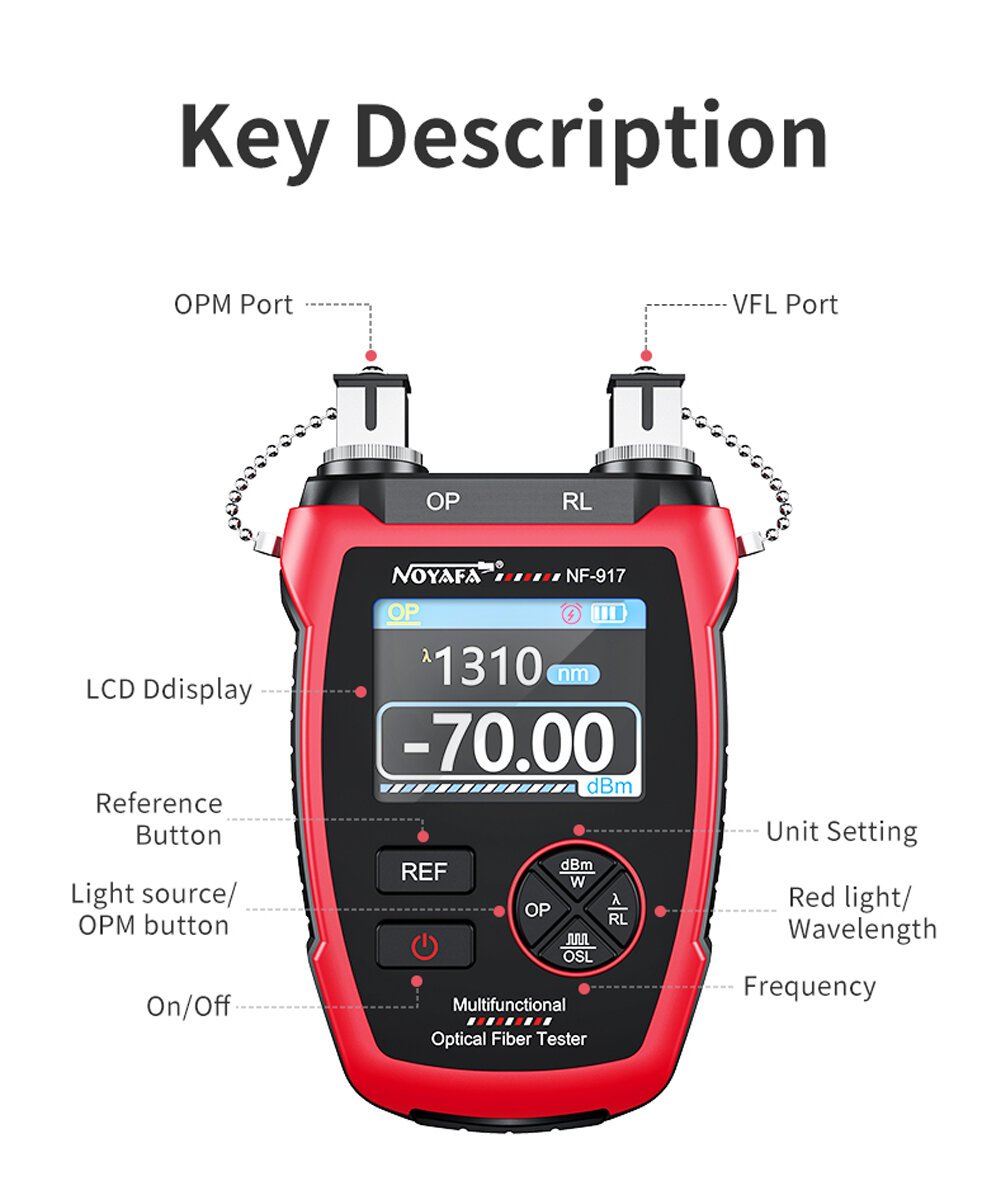 NOYAFA NF-917 Optical Power Meter & VFL - Image 4