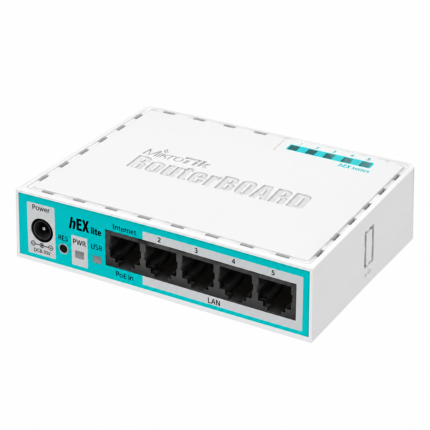 MikroTik RB750r2 hEX lite 5-Port Ethernet Router